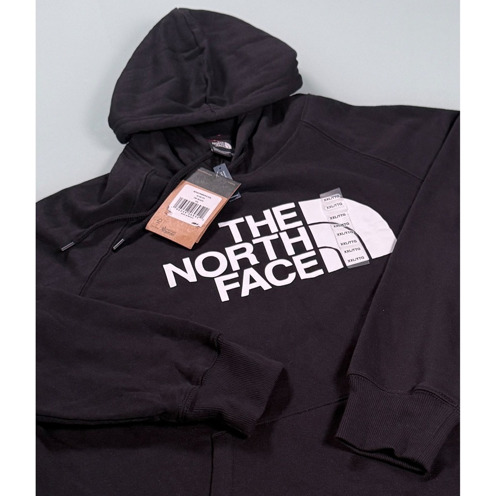 NWT The North Face Womens XXL TNF Black Sweatshirt Hoodie CorpCore
